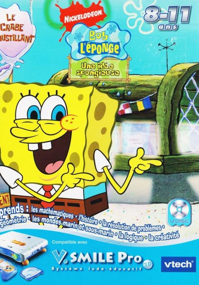 Jeu Bob L'éponge Sur Vtech V.Smile – Version Française Complète Avec Notice