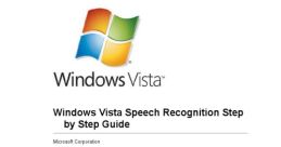 Windows Vista speech recognition