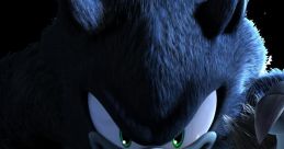 The Werehog from Sonic Unleashed, displaying fierce expression and muscular build, ready for action with sharp claws.