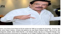 Jaime Nebot (Político Ecuatoriano) Type your text and hear it in the voice of Jaime Nebot (Político Ecuatoriano).