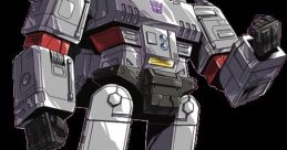Megatron from Transformers G1 stands menacingly, showcasing his iconic metallic design and powerful presence.