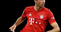 Literally the from a video of Thomas Müller dancing (Drums)