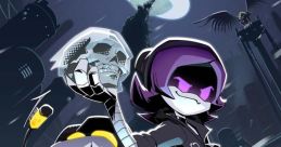 Dynamic duo from "Murder Drones" showcasing a cybernetic world with a blend of adventure and dark humor.