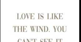 Like the Wind - Unknown Singer