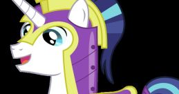 Shining Armor in royal armor, showcasing his unicorn powers from My Little Pony: Friendship Is Magic.