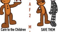 FNaF 2 Minigames: Save Them, Care to the Children, Gifts Give Life, and Foxy's Minigame characters in vibrant action.