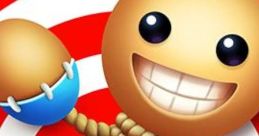 Buddy from Kick The Buddy, voiced by Ray Chase, cheerfully poses against a vibrant target background, ready for fun.