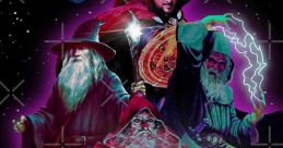 Epic collage featuring wizards and mystical elements, representing Shadow Wizard Money Gang with vibrant visuals.