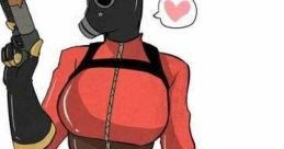 Fempyro but she has an actual voice (Team Fortress 2)