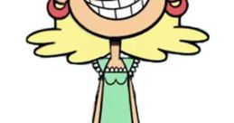 Leni Loud from The Loud House, cheerful and stylish, wearing a mint green outfit and sandals, ready for summer fun.