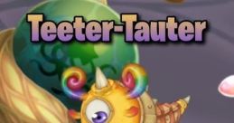 Teeter-Tauter monster balancing on another, featuring vibrant colors and whimsical design from the Msm workshop.