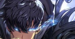Dynamic character from Solo Leveling: Arise, showcasing intense focus and detailed armor, embodying the game's epic action.