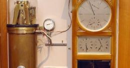 Antique Shorty Clock showcasing intricate mechanics and dual time displays, perfect for horology enthusiasts.