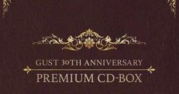 GUST 30th Anniversary Premium CD-Box features elegant design, celebrating 30 years of memorable video game music.