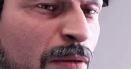 Close-up portrait of a man with facial hair, showcasing detailed facial features, perfect for Zack D. Films content.