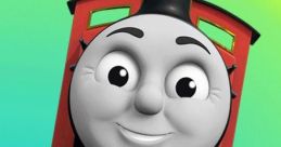Happy red engine from Thomas and Friends, featured in the popular Finger Family song for kids’ entertainment.