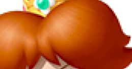 Cheerful Princess Daisy from Mario Party 3, featuring her iconic yellow dress and golden crown with jewels.