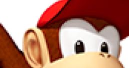 Diddy Kong smiling cheerfully, ready to race in Mario Kart: Double Dash, showcasing his playful character design.
