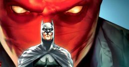Batman confronts a mysterious red figure in "Batman: Capucha Roja," showcasing intense action and dark themes.