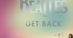 The Beatles perform in the studio, embodying the spirit of "Get Back" with instruments and vibrant stage presence.