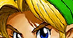 Young Link from The Legend of Zelda: Ocarina of Time, featuring his iconic green tunic and determined expression.