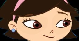 June from Little Einsteins in a purple dress with red shoes, showcasing her cheerful personality and love for dance.