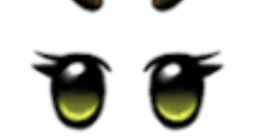 Expressive cartoon face with green eyes and a playful smile, perfect for TikTok AI voice content creation.