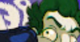Cartoon character clown with green hair getting punched, inspired by Clownpuncher139, showcasing humor and action.