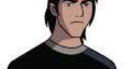 Kevin Levin from Ben 10: Ultimate Alien, dressed in a black shirt, showcasing his intense expression and character style.