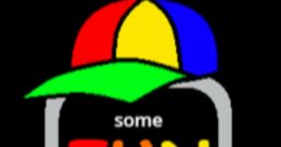 Colorful computer with a playful cap displaying the words "some FUN," representing Mr. Fun Computer (S P U N K I).