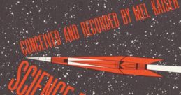 Vibrant retro design featuring "Science Fiction Sound Effects" by Mel Kaiser on Folkways Records, set against a starry backdrop.