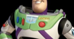 Buzz Lightyear poses confidently, showcasing his iconic space ranger suit and playful demeanor for fans of the character.