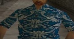 Overweight Ginger Male In Blue Outfit