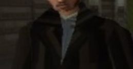 Male College Student With Black Coat