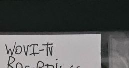 Label on a VHS tape reads "WOVI-TV Recordings, Jan 23, 1995," showcasing archival media related to TV history.