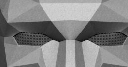 Geometric mask design inspired by Squid Game, showcasing sharp angles and a minimalist aesthetic. Perfect for cosplay.