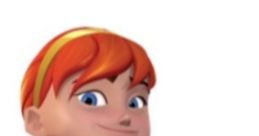 April O'Neil, confident animated character with orange hair, wearing a sporty yellow outfit and crossing her arms.