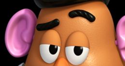 Mr. Potato Head with a classic bowler hat, mustache, and playful expression, showcasing his iconic character design.