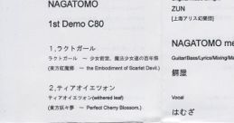 NAGATOMO 1st Demo C80 Touhou C80 - Video Game