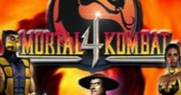 Iconic characters from Mortal Kombat 4, featuring Scorpion, Raiden, and Sonya Blade against a fiery backdrop.
