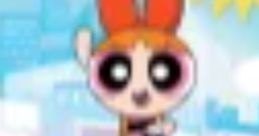 Blossom cheerfully leads her sisters, Bubbles and Buttercup, in a vibrant scene from Powerpuff Girls 2016.