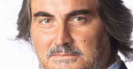 Portrait of Pierluigi Pardo, renowned telecronista, showcasing his distinct style and charismatic presence.
