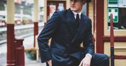 Posh 1940s Vintage Retro Man English Voice