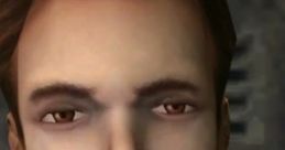 Close-up of a character named Tad Spencer, featuring distinct facial features and styled hair, set in a digital environment.