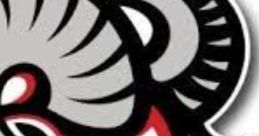 Stylized ram mascot representing LMHS, featuring bold black, red, and white design elements.