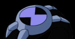 Benzarro's Omnitrix showcases its iconic design, featuring a purple symbol and a sleek black band for transformative effects.