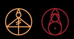 Four colorful glyphs from *The Owl House*, representing magical effects and symbols in the show’s lore.