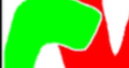Colorful letter design featuring a vibrant green 'C' and red shape, inspired by themes from Episode 13 Take Two.