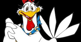 Mamá Gallina, la divertida madre de Toto, con su característico pañuelo azul y su encantadora sonrisa. Huevocartoon.