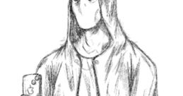 Mysterious slasher character in a hooded cloak, holding a knife and smartphone, embodying modern horror elements.